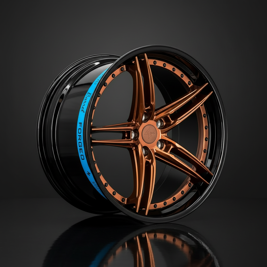 Sentali Barrel Forged SB3 20x9 5x120 +35 Gloss Black Lip / Gloss Bronze Centre