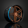 Sentali Barrel Forged SB3 20x9 5x120 +35 Gloss Black Lip / Gloss Bronze Centre