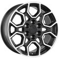 REPLICA 266 Noir lustré - Façade machinée 18x8.0  6x135  Offset: 35  Hub: 87.1