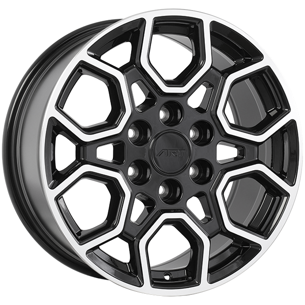 REPLICA 266 Noir lustré - Façade machinée 18x8.0  6x135  Offset: 35  Hub: 87.1