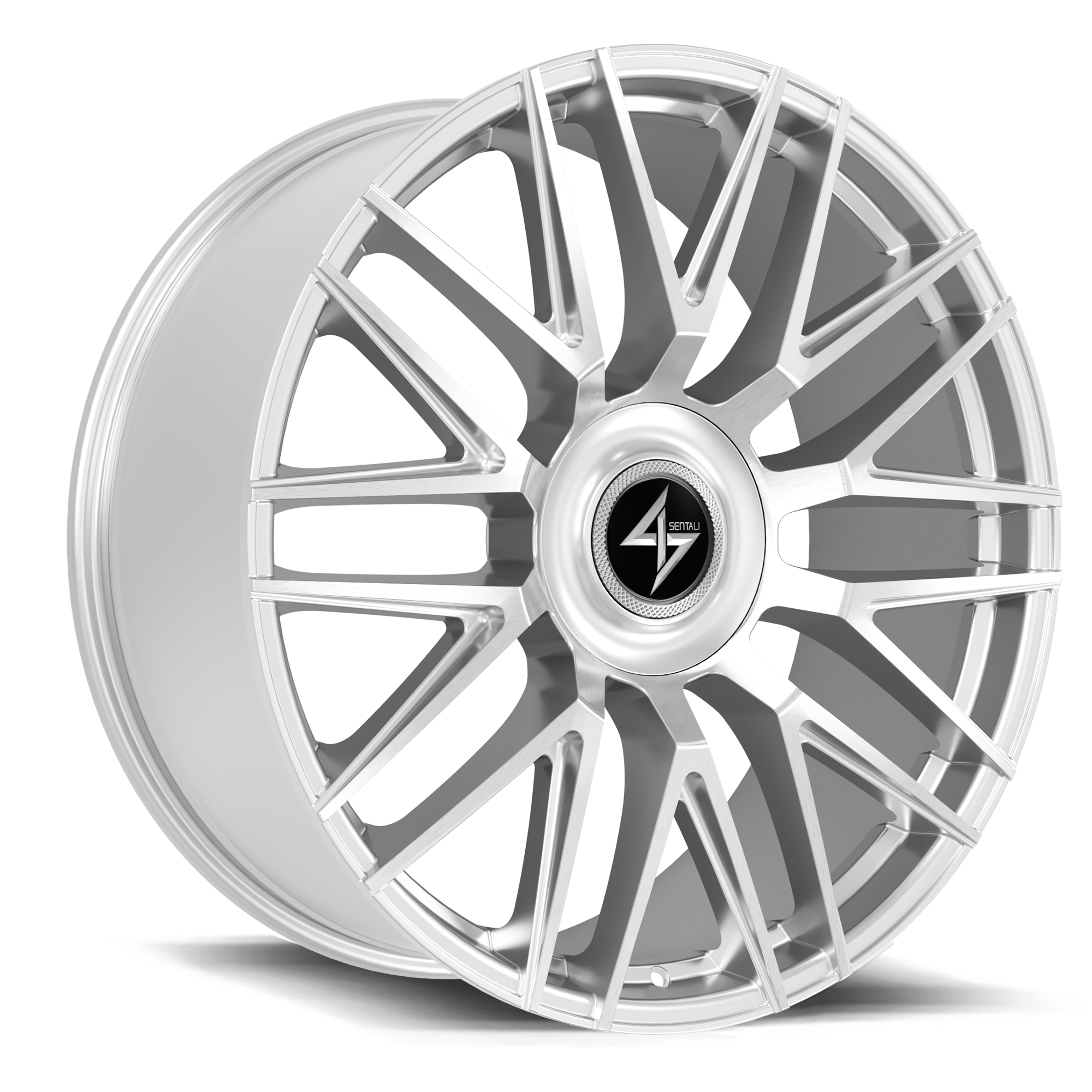 Sentali Empire Size: 22x9   CB: 73.1  BP: 5x127 | 5x114.3   ET: 30  Hyper Silver