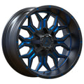 INFANTRY 20X12 8X165/8X180 ET:-44 GLOSS BLACK MILLED BLUE CB:125.2