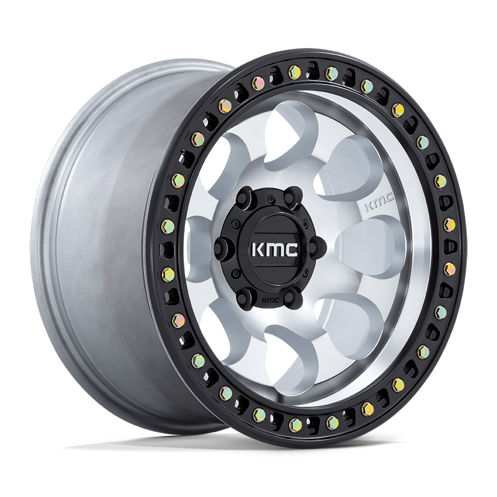KMC KM550 RIOT SBL  Machined With Satin Black Lip  17x8.5     +10      106.1  Co