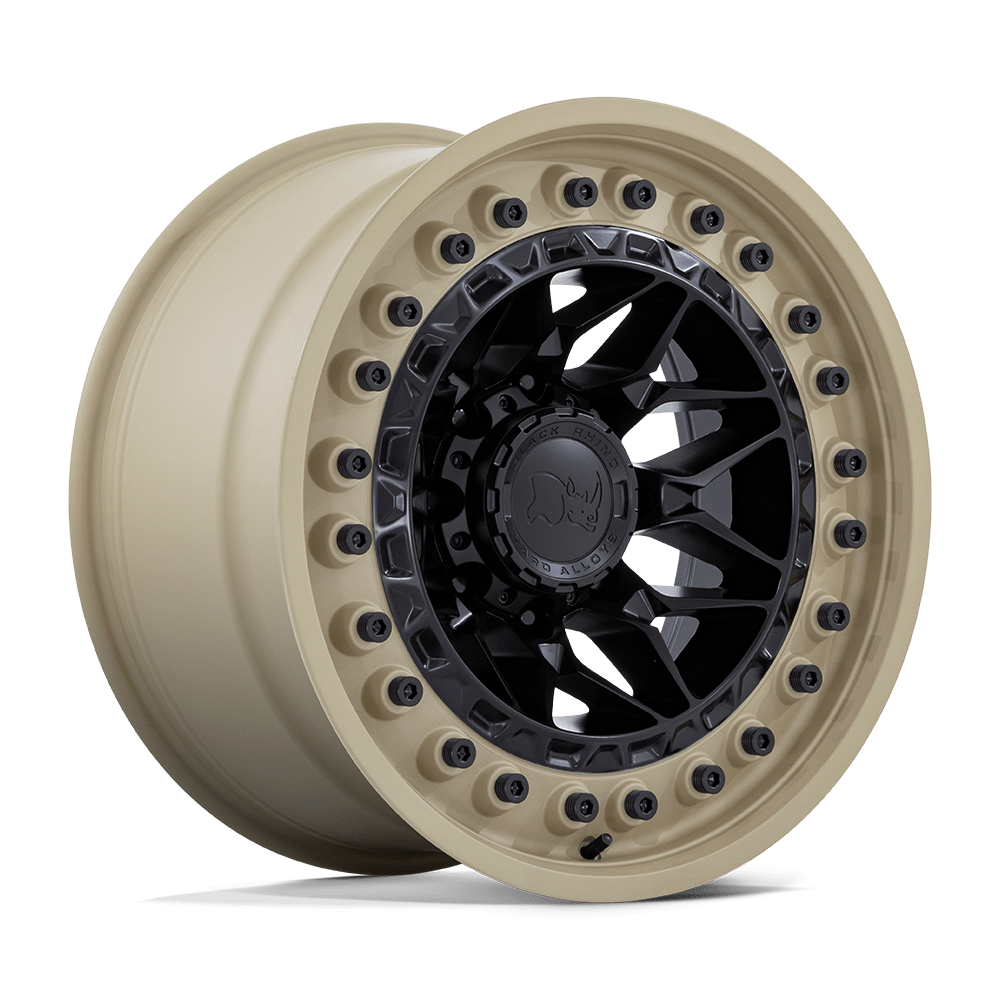 BLACK RHINO ALPHA  MATTE BLACK WITH SAND LIP  17x9     +0      71,5  Conical