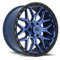 Revolt 20x10 5x127 / 5x139.7 -18 Midnight Blue with Black Ring