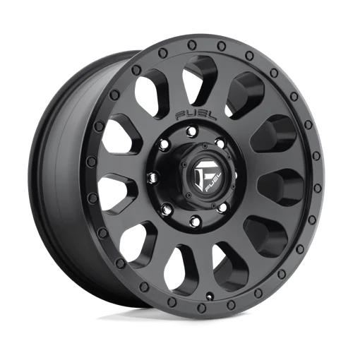 FUEL VECTOR MATTE BLACK  18x9      ET: 1       125.1  Conical    8X165.1