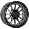 MOJAVE Gris Satin - Contour noir 17x8.5  6x139.7  Offset: -6  Hub: 93.1