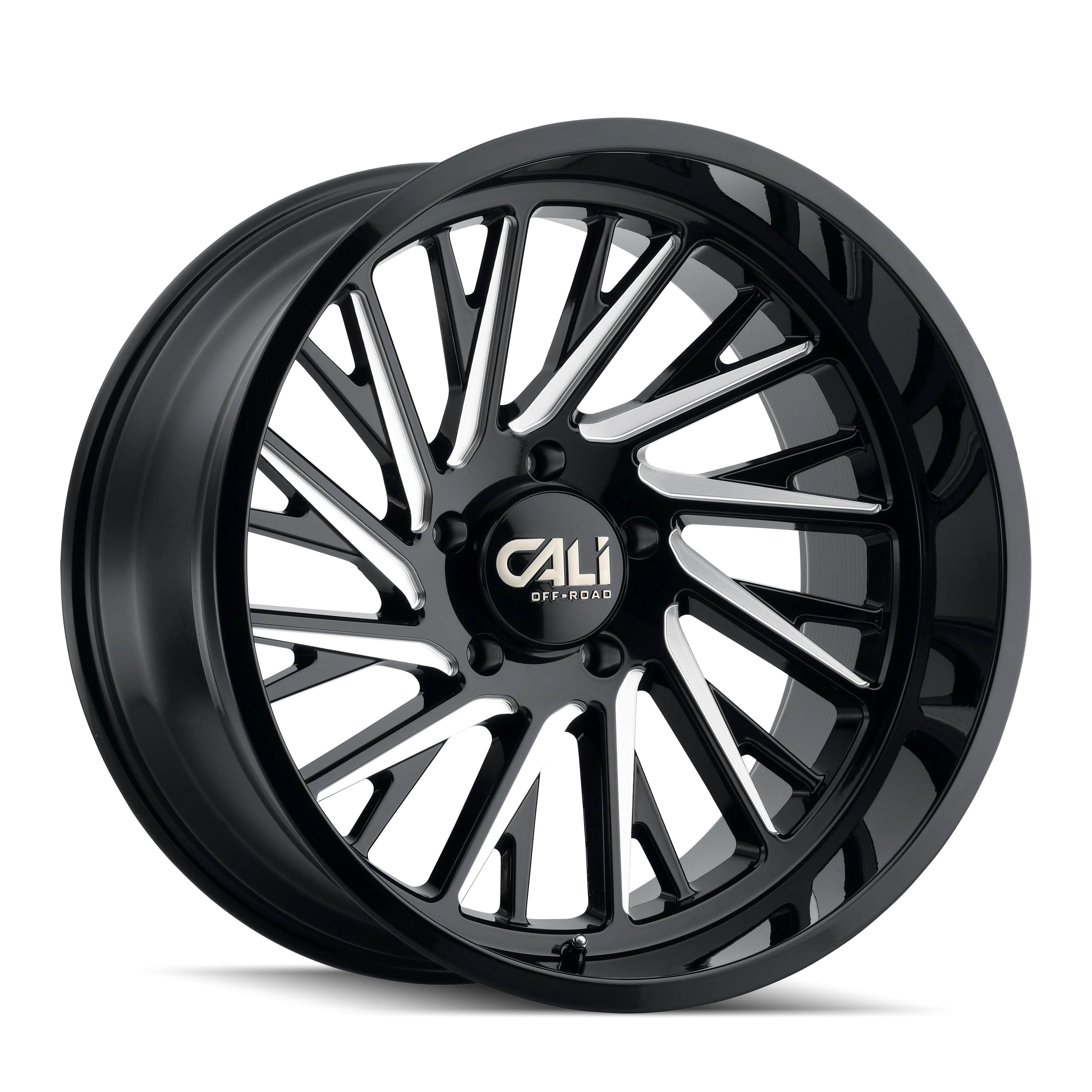 CALI PURGE GLOSS BLACK MILLED  22x12      ET: -51       125.2  Conical    8X170