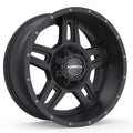 17x9 6x135/139.7 0/108 KranK Alloy Wheels Hammer, Satin Black