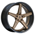 Armed Syndicate DON 74.1 19x8.5 5x112|5x114.3 35 MATTE BRONZE FACE + GLOSS BLACK