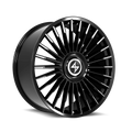 Sentali Luxx Royale 20x10.5 5x112 / 5x114.3 +25 Gloss Black Milled Tips