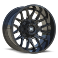 TW1 22x10 8x165.1/8x180 -18 Gloss Black