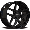 19x8.5 5x114.3 35/64.1 Euro Design Forza, Gloss Black