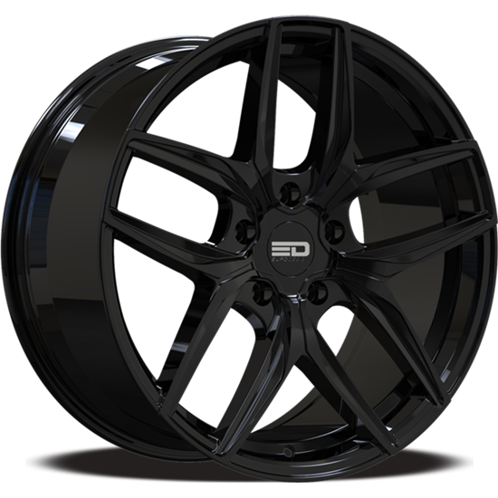 19x8.5 5x114.3 35/64.1 Euro Design Forza, Gloss Black