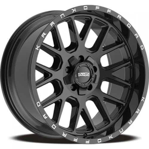 22x10 6x135/139.7 -18/108 KranK Alloy Wheels Fuse, Gloss Black