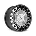 Sentali Luxx Crown 24x10 6x135 / 6x139.7 +20 Gloss Black Machined