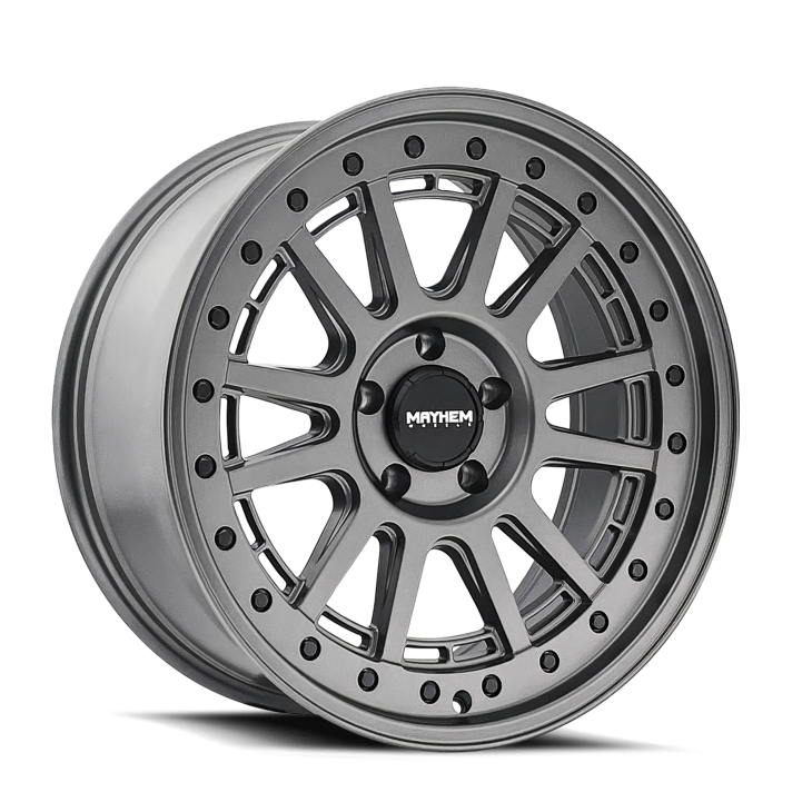Mayhem COMPASS GUNMETAL MAT AVEC BOULON NOIR  20x9 +18 125,2  Conique 8X170