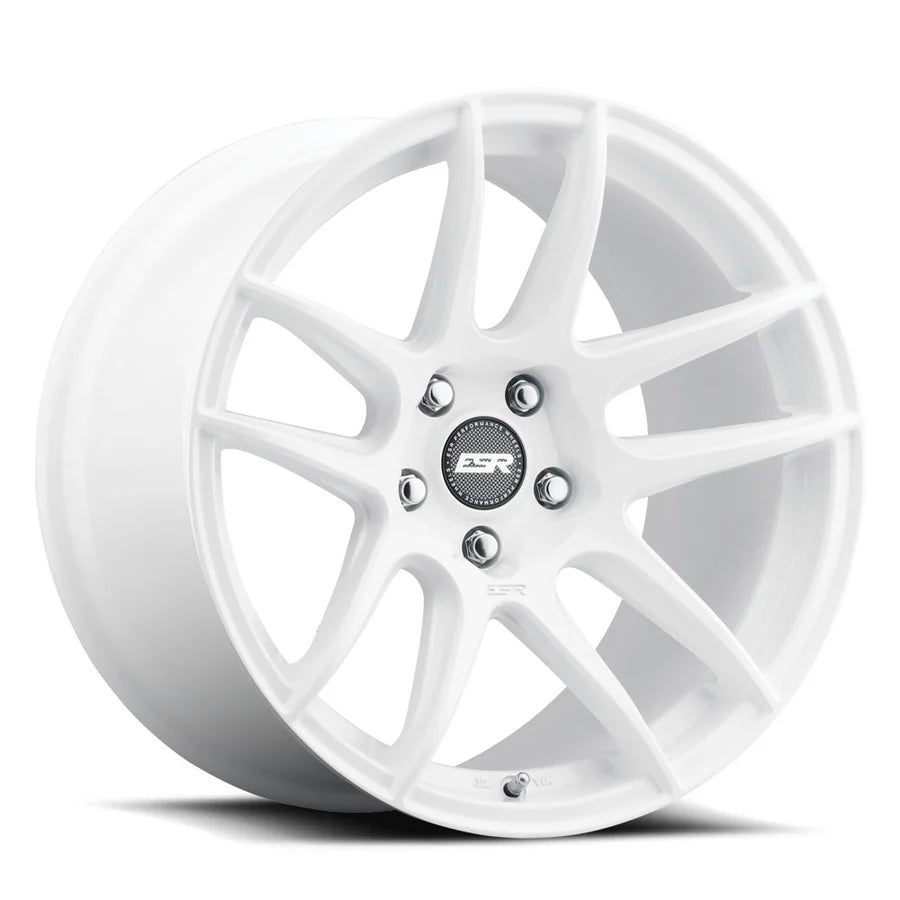 ESR CS8  GLOSS WHITE  18x8.5     +30      72.6  Conical     5X114.3