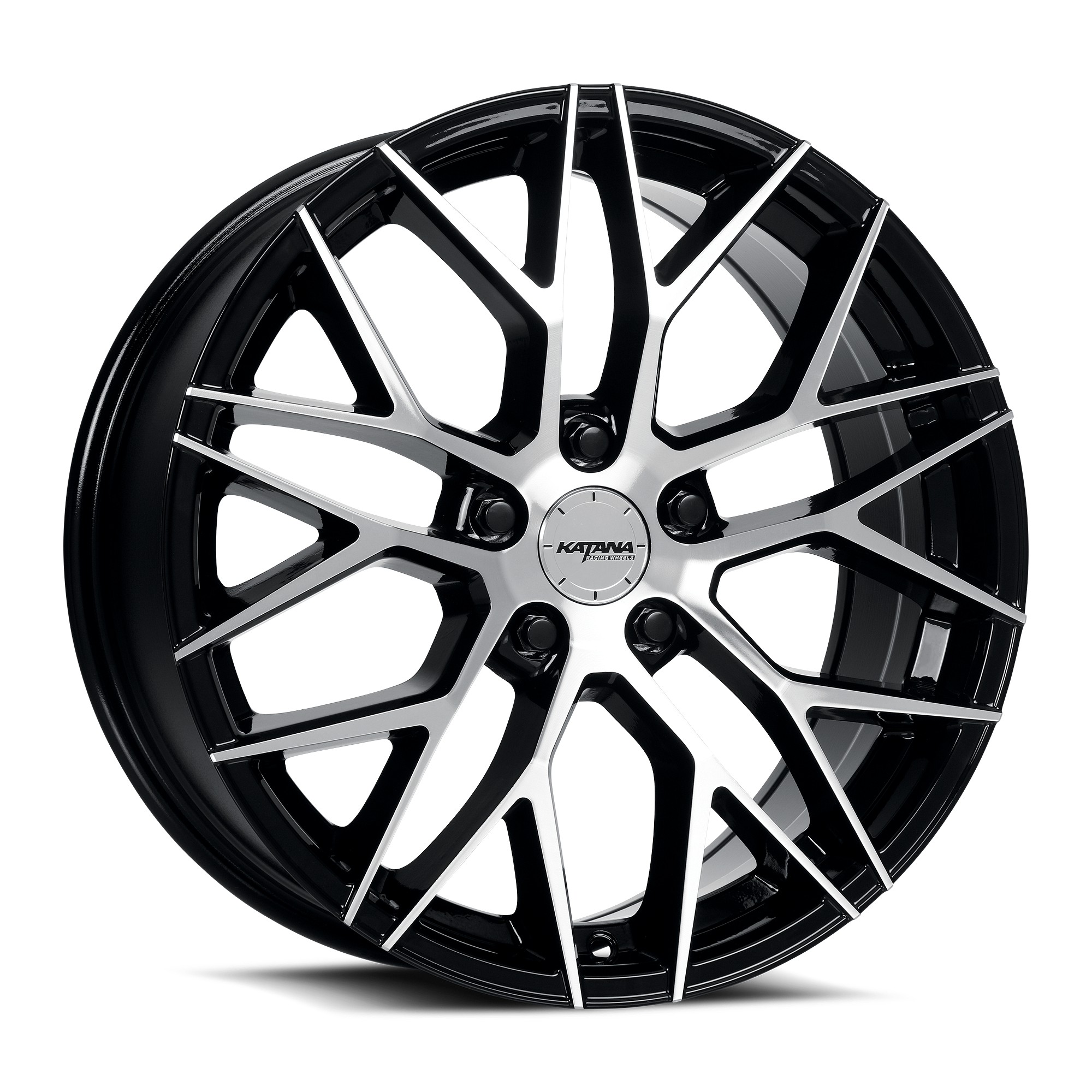 Katana KR01 17x7.5 5x100 offset 40 cb 73.1 Noir et Machiné