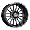 LOCK Xtreme Striker 20x9 6x135 / 6x139.7 +0mm Gloss Black Milled