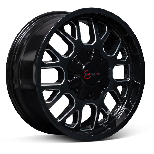 ENTHUZE ATTITUDE 18x9 5x127 OFFSET 18 CB 87.1 NOIR & MACHINÉ