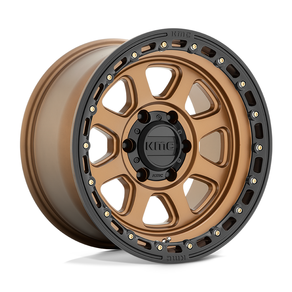 KMC KM548 CHASE  Matte Bronze With Black Lip  17x9     -12      71.5  Conical