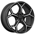 DAI WIDOW Noir lustré - Façade machinée 15x6.5  5x114.3  Offset: 40  Hub: 67.1