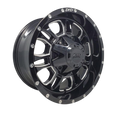 DTD Wheels 18 x 9 5x139.7 offset +12 Cb 78.1 Noir et machiné