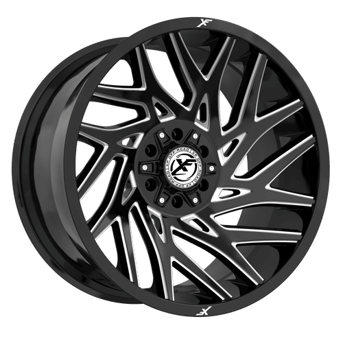XF OFFROAD XF-229 22x12 5x127/5x139.7 -44 Gloss Black Milled