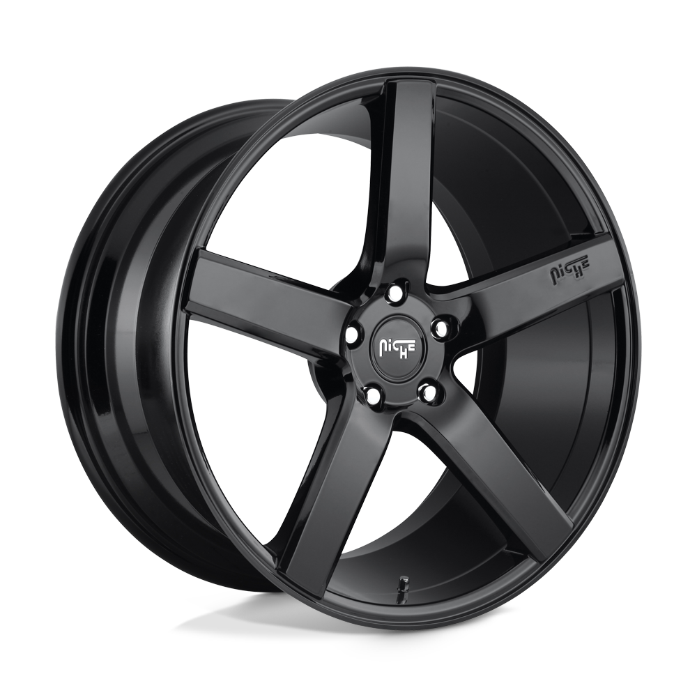 NICHE MILAN  GLOSS BLACK  20x8.5     +35      72.56  Conical     5X114.3