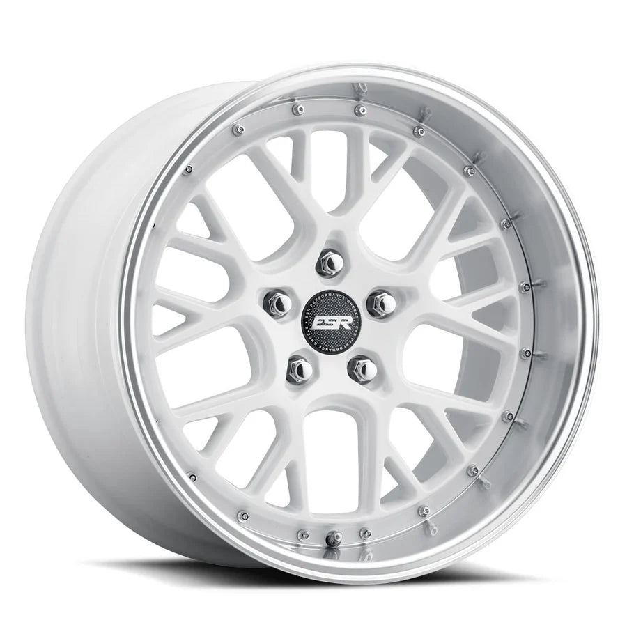 ESR CS11  GLOSS WHITE MACHINE LIP  18x8.5     +30      72.6  Conical     5X114.3
