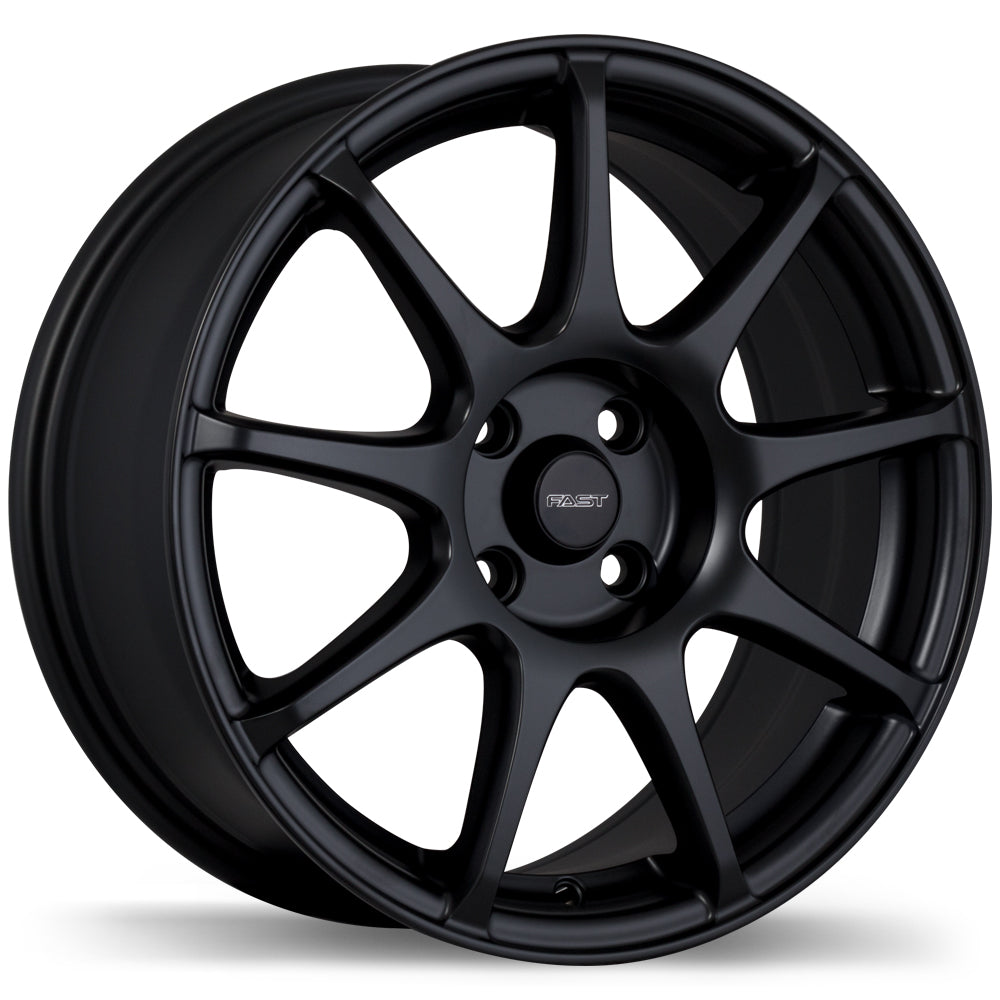 Fast Wheels Orbit MATTE BLACK  16x7      ET: 36       63.4  Conical    4X108