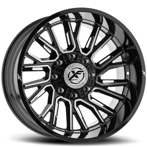 XF OFFROAD XF-230 20x10 5x127/5x139.7 -12 Gloss Black Milled