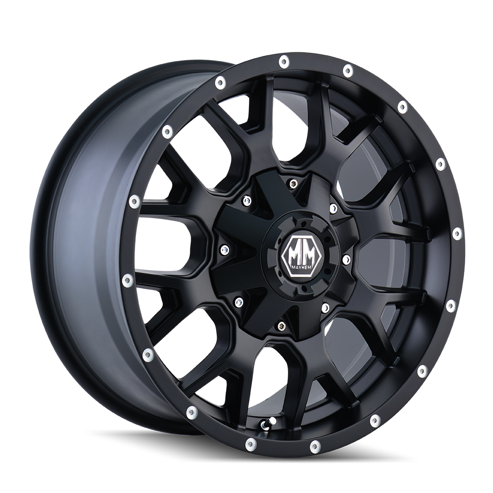 Mayhem WARRIOR  MATTE BLACK  17x9     +18      78.3  6x114.3/6x139.7