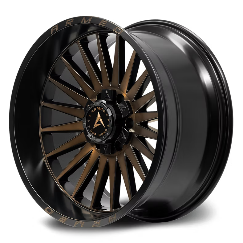 Armed Offroad HOSTILE 18x9 6x135 6x139.7 0 MATTE BLACK MACHINED + BRONZE T