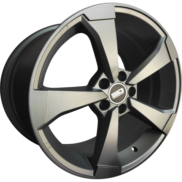 19x8.5 5x112 35/66.56 Euro Design AR6, Matte Gunmetal