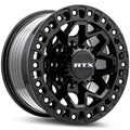 RTX Zion 17x9 5x127 offset -15 cb 71.5 Gloss Black Milled Rivet