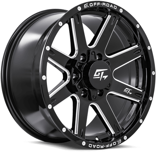 INVASION 18x9 5x127/5x139.7 12 Gloss Black Milled