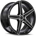 Sentali Street SS4 20x9 20x9 5x127 +35 Gloss Black Machined