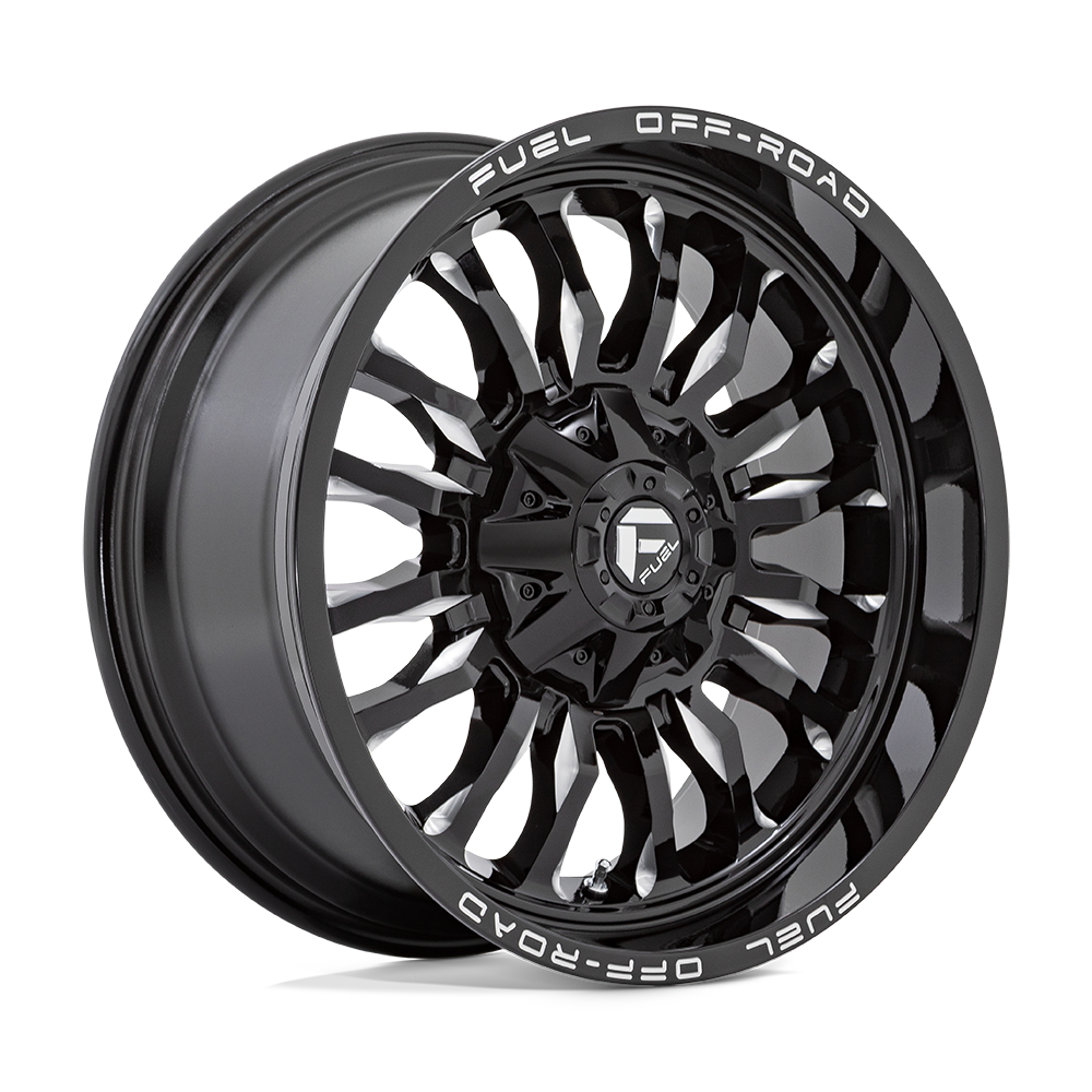 FUEL ARC  GLOSS BLACK MILLED  22x12     -44      78.1  5X114.3/5X127