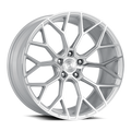 DOLCE Performance Pista 19x8.5 5x114.3 +35 Gloss Silver Machined Face