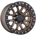 Ruffino DUNE Façade bronze satin - Contour noir  17x8.5  6x139.7  Offset:15