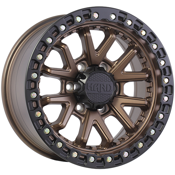 Ruffino DUNE Façade bronze satin - Contour noir  17x8.5  6x139.7  Offset:15