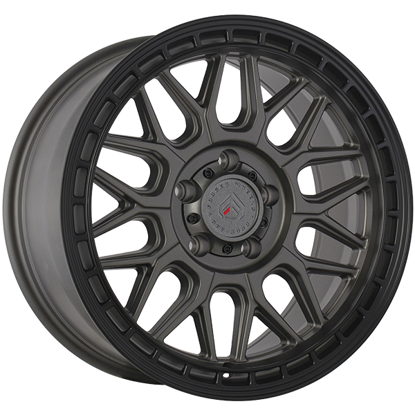 Forged XR11 Gris Satin - Contour noir 17x9.0  5x127  Offset: 10  Hub: 71.5
