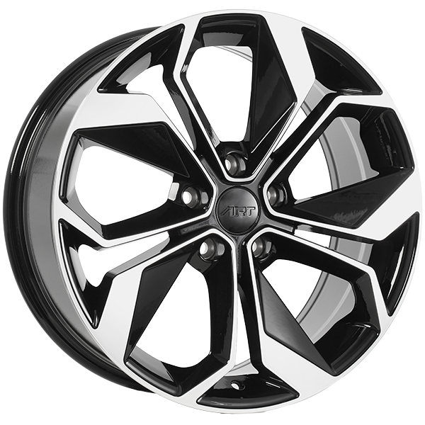 REPLICA 309 Noir lustré - Façade machinée 16x6.5  4x100  Offset: 40  Hub: 73.1