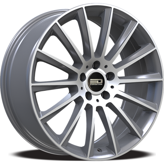 19x8.5 5x112 45/66.6 Euro Design Sacco, Gunmetal Machined