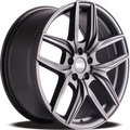 19x8.5 5x112 30/66.6 Euro Design Forza, Matte Gunmetal
