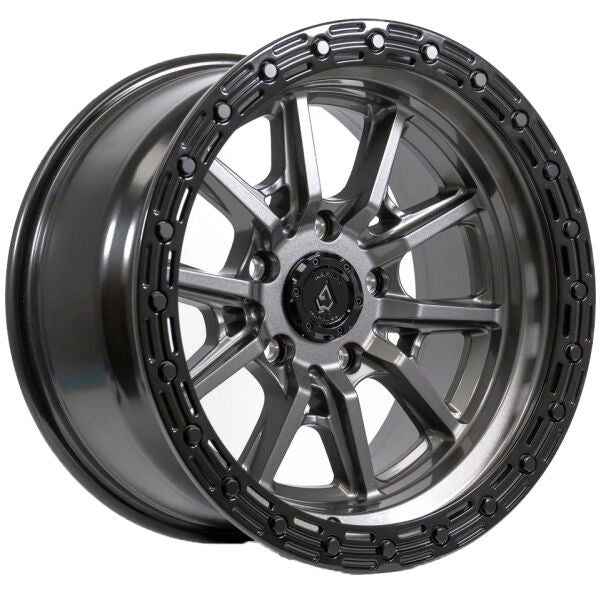 20x9 6x139.7 ET0 CB106.1 ARENA TREK GUN METAL BLACK LIP