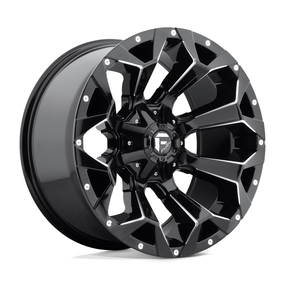FUEL ASSAULT  GLOSS BLACK MILLED  17x9     +1      78.1  5X114.3/5X127