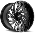 GT OFF-ROAD Tomahawk 24x14 6x135 / 6x139.7 -76 Gloss Black Milled